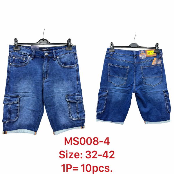 Spodenki męskie jeans Roz 32-42, 1 Kolor .Paczka 10 szt